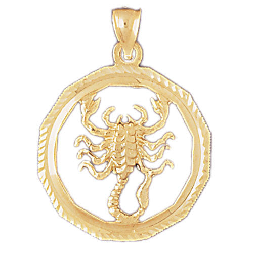 14K GOLD ZODIAC CHARM - SCORPIO #9351