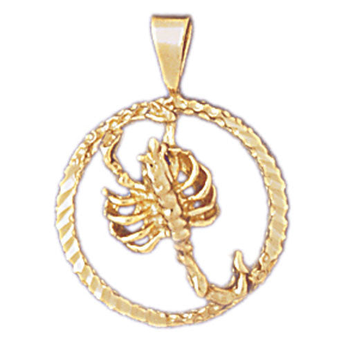 14K GOLD ZODIAC CHARM - SCORPIO #9363
