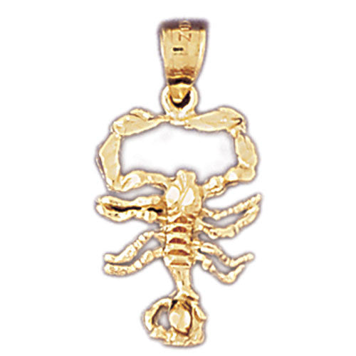 14K GOLD ZODIAC CHARM - SCORPIO #9387