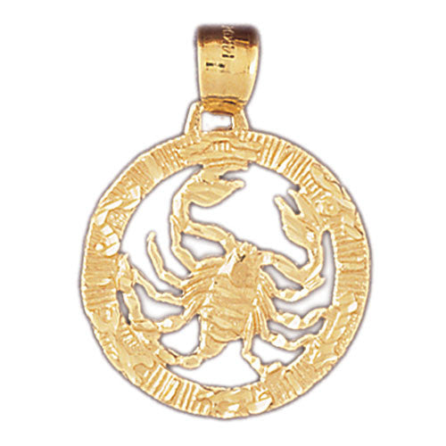 14K GOLD ZODIAC CHARM - SCORPIO #9399
