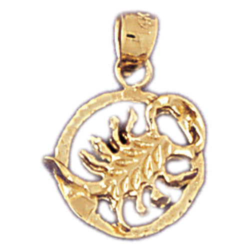 14K GOLD ZODIAC CHARM - SCORPIO #9411