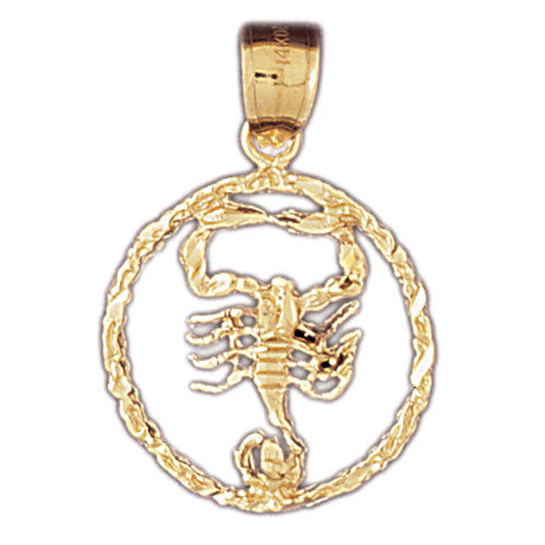 14K GOLD ZODIAC CHARM - SCORPIO #9435