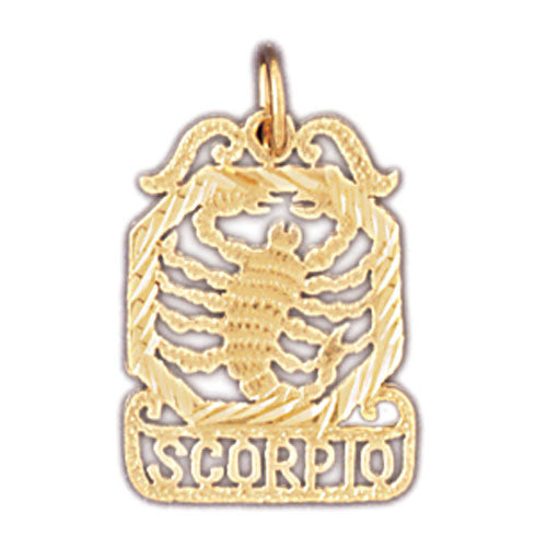 14K GOLD ZODIAC CHARM - SCORPIO #9471