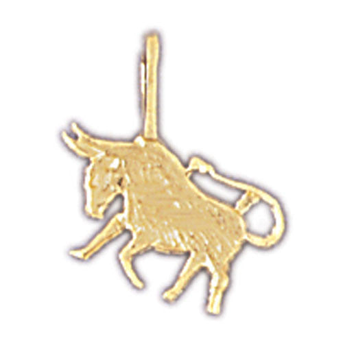 14K GOLD ZODIAC CHARM - TAURUS #9333