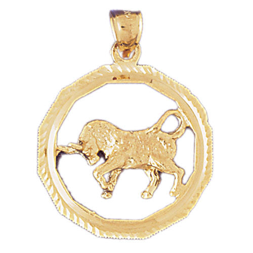 14K GOLD ZODIAC CHARM - TAURUS #9345