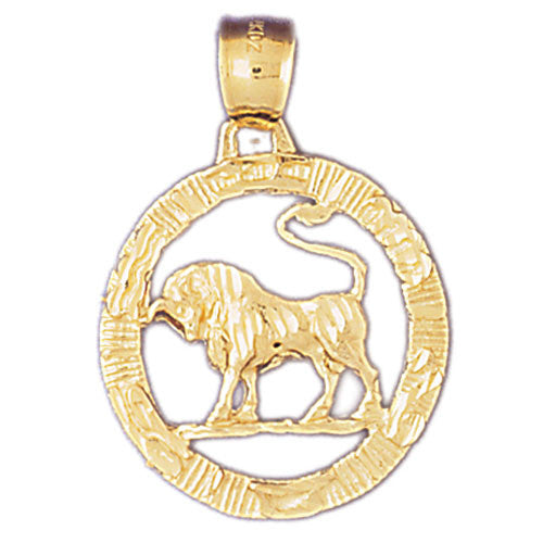 14K GOLD ZODIAC CHARM - TAURUS #9393