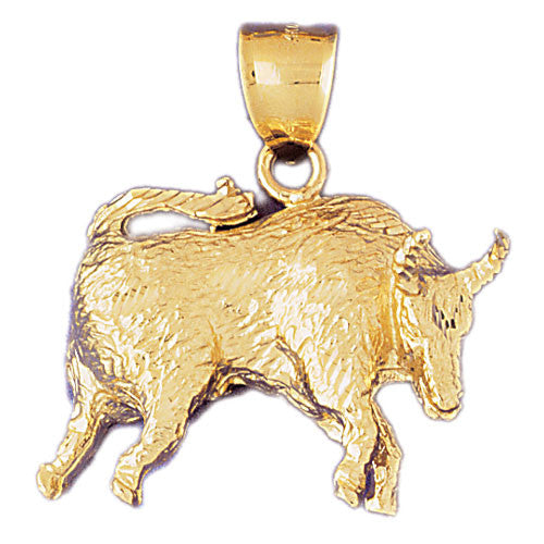14K GOLD ZODIAC CHARM - TAURUS #9501