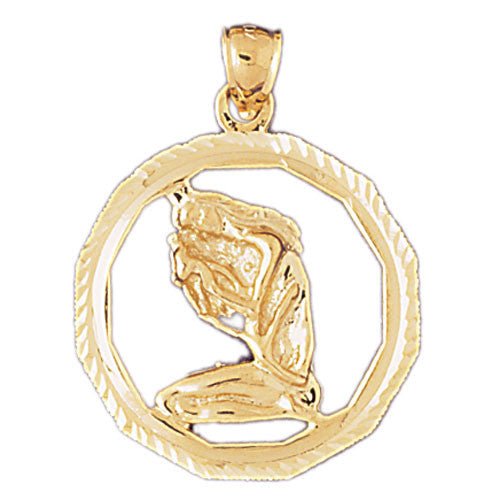 14K GOLD ZODIAC CHARM - VIRGO #9349