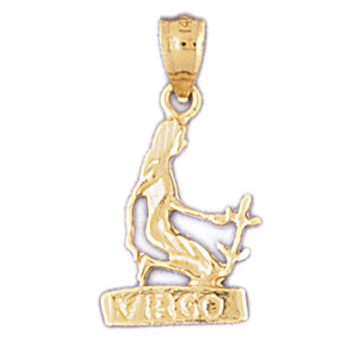 14K GOLD ZODIAC CHARM - VIRGO #9373