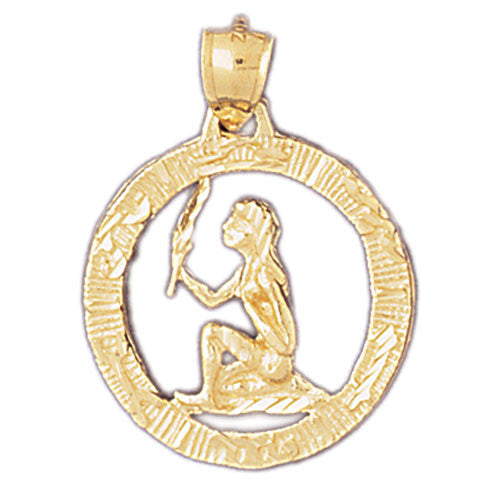 14K GOLD ZODIAC CHARM - VIRGO #9397