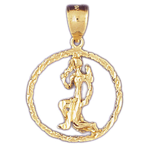 14K GOLD ZODIAC CHARM - VIRGO #9433