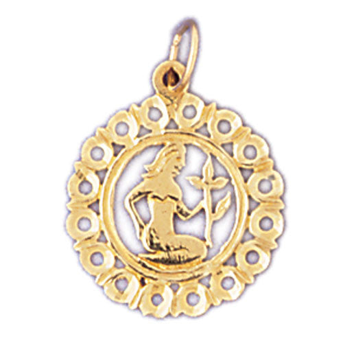 14K GOLD ZODIAC CHARM - VIRGO #9445