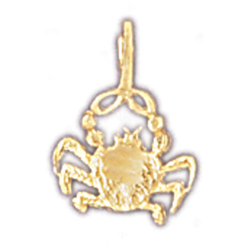 14K GOLD ZODIAC CHARM - CANCER #9335
