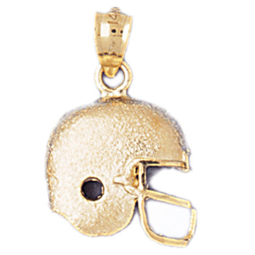 14K SOLID GOLD SPORT CHARM - FOOTBALL HELMET # 3198