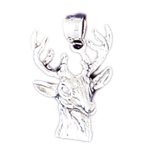 14K WHITE GOLD ANIMAL CHARM - DEER #11070