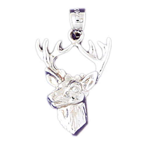 14K WHITE GOLD ANIMAL CHARM - DEER #11072