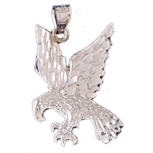 14K WHITE GOLD ANIMAL CHARM - EAGLE #11094