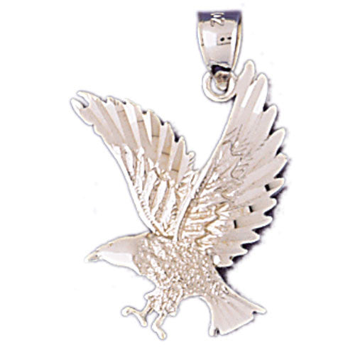 14K WHITE GOLD ANIMAL CHARM - EAGLE #11095