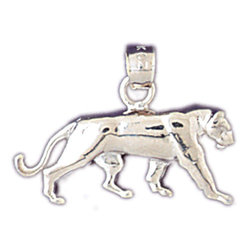14K WHITE GOLD ANIMAL CHARM - PANTHER #11086