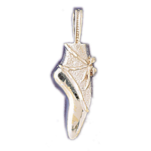 14K WHITE GOLD BALLERINA SHOE CHARM #11239