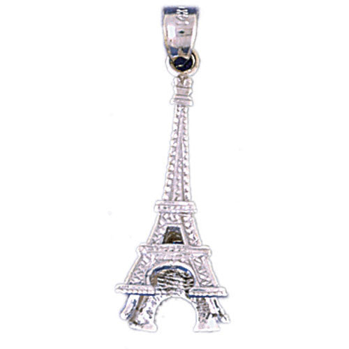 14K WHITE GOLD EIFFEL TOWER CHARM #11278