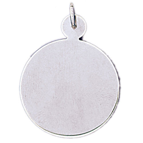 14K WHITE GOLD HANDCUT CHARM #11497