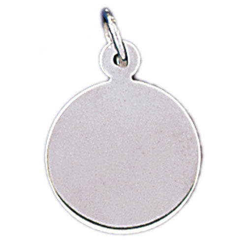 14K WHITE GOLD HANDCUT CHARM #11499
