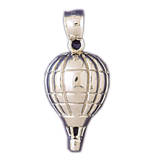 14K WHITE GOLD HOT AIR BALLOON CHARM #11237