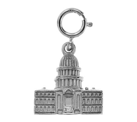 14K WHITE GOLD HOUSE OF REPS CHARM #11289