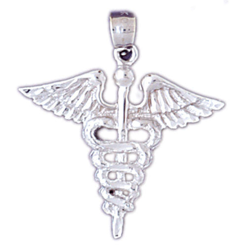 14K WHITE GOLD MEDICAL CHARM #11159