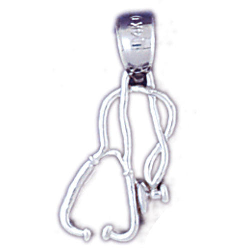 14K WHITE GOLD MEDICAL CHARM #11171