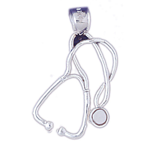 14K WHITE GOLD MEDICAL CHARM #11172