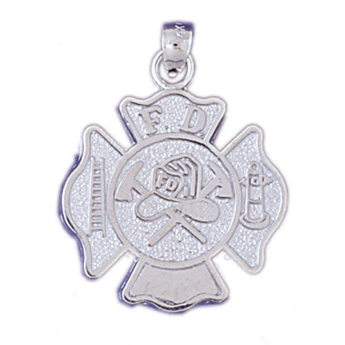 14K WHITE GOLD MILITARY CHARM #11157