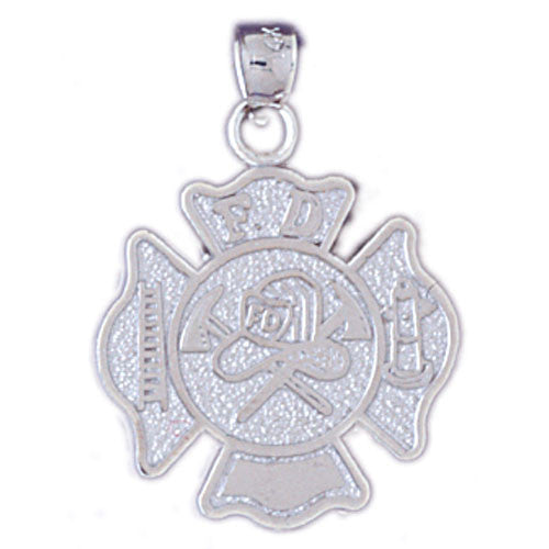 14K WHITE GOLD MILITARY CHARM #11158