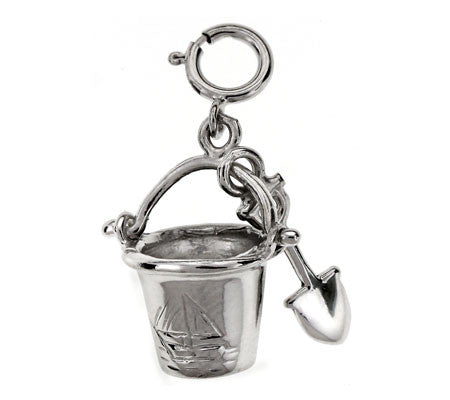 14K WHITE GOLD NAUTICAL CHARM - BEACH THING #11038