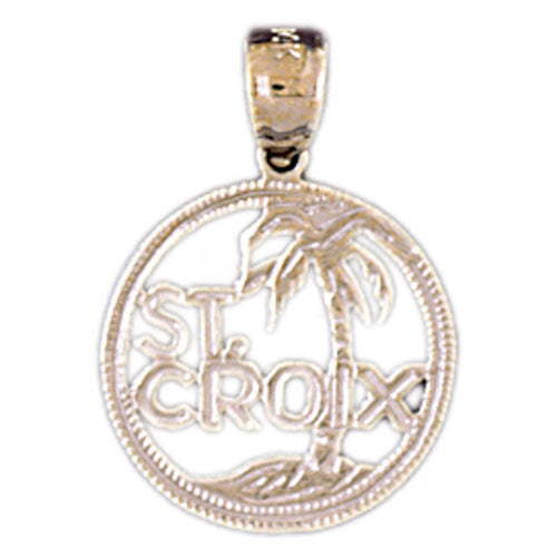 14K WHITE GOLD NAUTICAL CHARM #11064