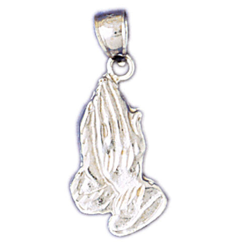 14K WHITE GOLD RELIGIOUS CHARM #11425