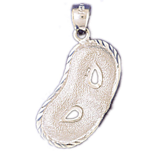 14K WHITE GOLD THEATRICAL DRAMA MASK  CHARM #11226