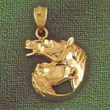 14K GOLD ANIMAL CHARM - HORSE #1803