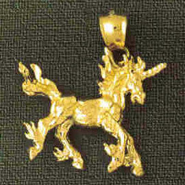 14K GOLD ANIMAL CHARM - UNICORN #1857
