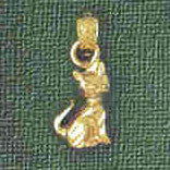 14K GOLD ANIMAL CHARM _ CAT #1931