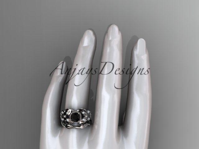 Platinum diamond celtic, Enhanced Black Diamond engagement set CT7136S