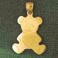 14K GOLD CHARM - TEDDY BEAR #2502