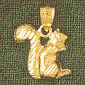 14K GOLD ANIMAL CHARM - SQUIRREL #2698