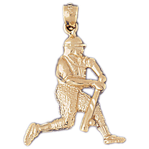 14K GOLD SPORT CHARM - BASEBALL