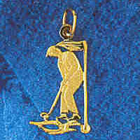 14K GOLD SPORT CHARM - GOLF # 3411