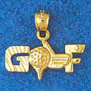 14K GOLD SPORT CHARM - GOLF # 3417