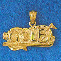 14K GOLD SPORT CHARM - GOLF # 3418