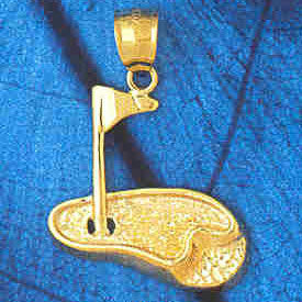 14K GOLD SPORT CHARM - GOLF # 3423