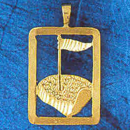 14K GOLD SPORT CHARM - GOLF # 3424